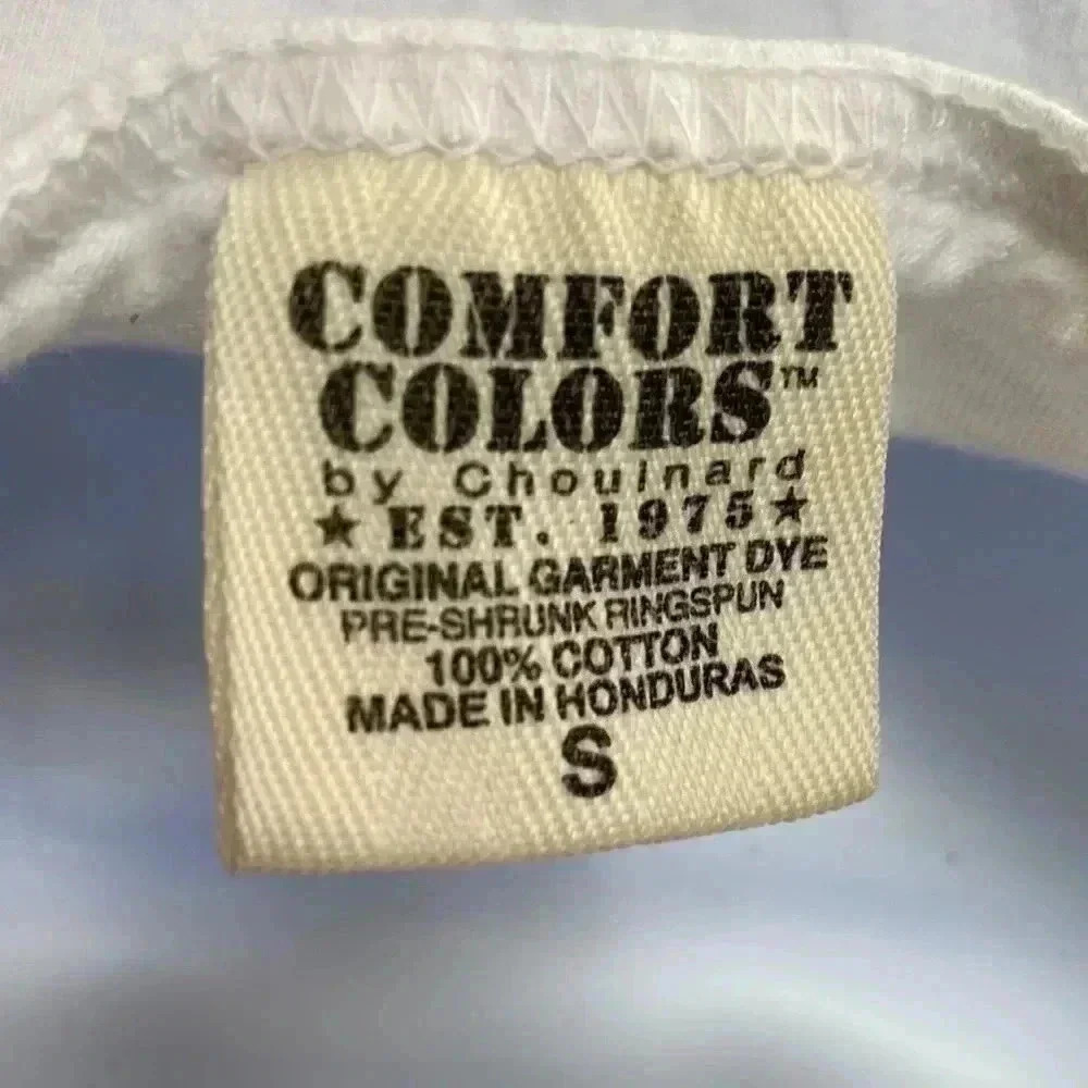 ‼️EUC: 100% Cotton Ivory Ella Elephant White Pocket Tank Top - S - Picture 5 of 5